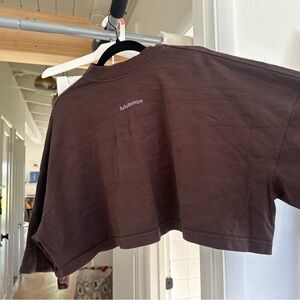 lululemon athletica Brown Short Sleeve Tee